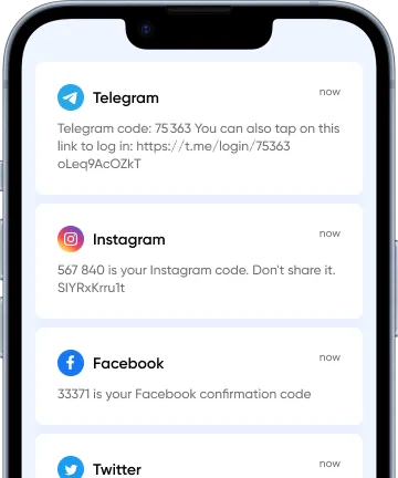 Receive SMS to a virtual number